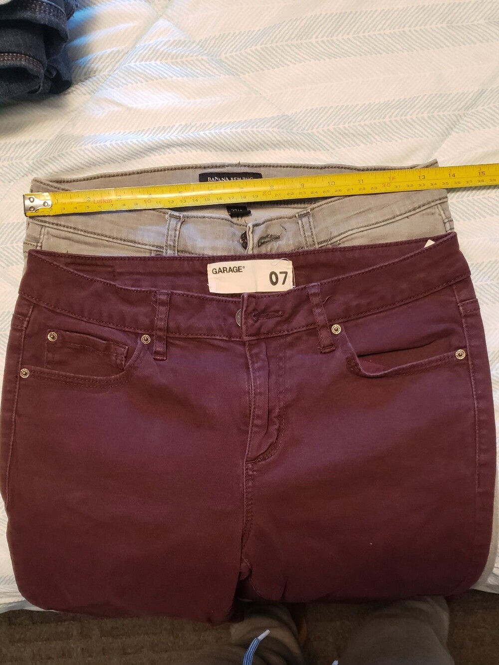 Burgundy And Geey Skinny Jeans Bundle